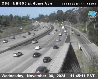 NB 805 at Home Ave (On Ramp)