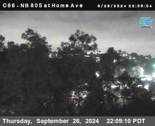 NB 805 at Home Ave (On Ramp)