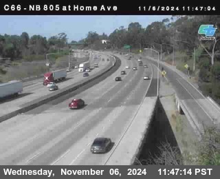 NB 805 at Home Ave (On Ramp)