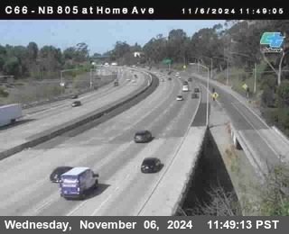 NB 805 at Home Ave (On Ramp)