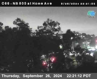 NB 805 at Home Ave (On Ramp)