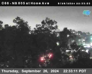 NB 805 at Home Ave (On Ramp)