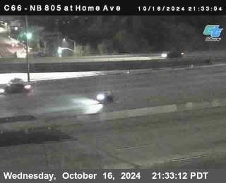 NB 805 at Home Ave (On Ramp)