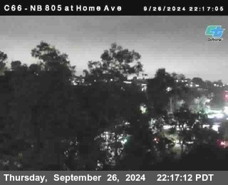 NB 805 at Home Ave (On Ramp)