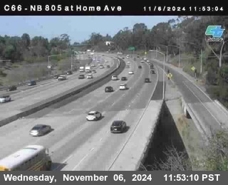 NB 805 at Home Ave (On Ramp)