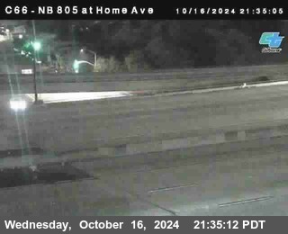 NB 805 at Home Ave (On Ramp)