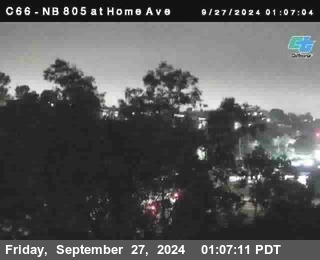 NB 805 at Home Ave (On Ramp)