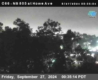 NB 805 at Home Ave (On Ramp)