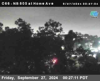 NB 805 at Home Ave (On Ramp)