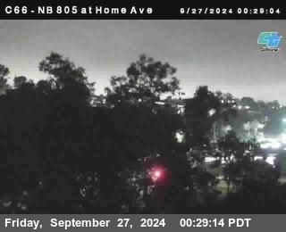 NB 805 at Home Ave (On Ramp)