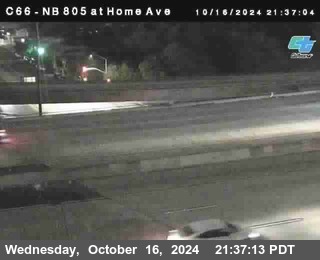 NB 805 at Home Ave (On Ramp)