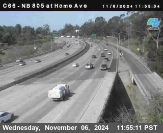 NB 805 at Home Ave (On Ramp)