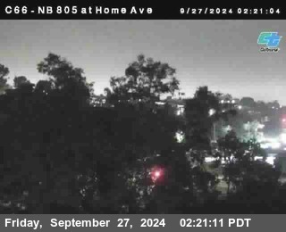 NB 805 at Home Ave (On Ramp)