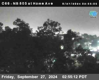 NB 805 at Home Ave (On Ramp)