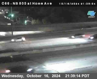 NB 805 at Home Ave (On Ramp)