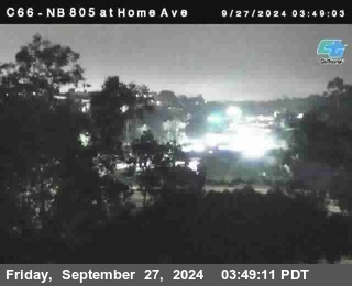 NB 805 at Home Ave (On Ramp)