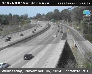 NB 805 at Home Ave (On Ramp)