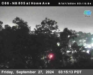 NB 805 at Home Ave (On Ramp)