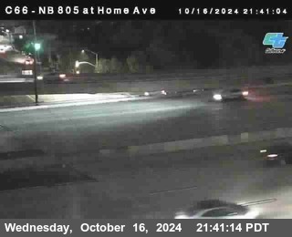 NB 805 at Home Ave (On Ramp)