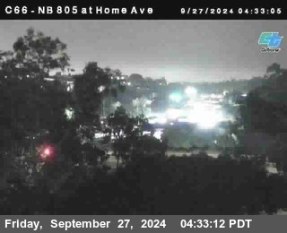 NB 805 at Home Ave (On Ramp)