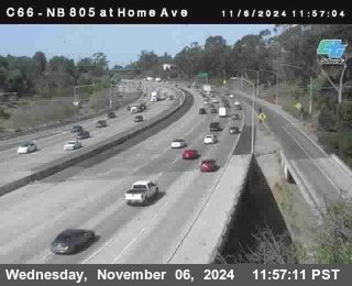 NB 805 at Home Ave (On Ramp)