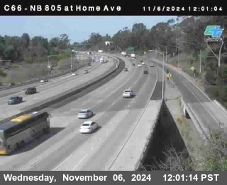 NB 805 at Home Ave (On Ramp)