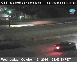 NB 805 at Home Ave (On Ramp)