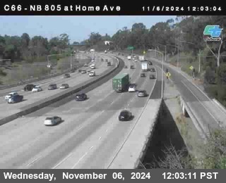 NB 805 at Home Ave (On Ramp)