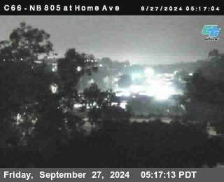 NB 805 at Home Ave (On Ramp)