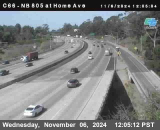 NB 805 at Home Ave (On Ramp)