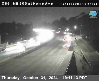 NB 805 at Home Ave (On Ramp)