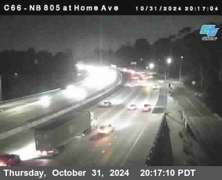 NB 805 at Home Ave (On Ramp)