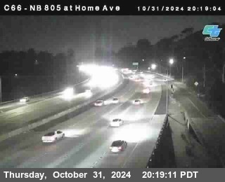 NB 805 at Home Ave (On Ramp)