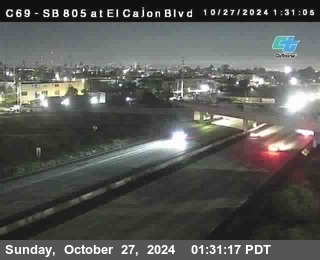 SB 805 at El Cajon Blvd (On Ramp)