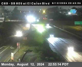 SB 805 at El Cajon Blvd (On Ramp)