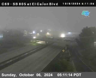 SB 805 at El Cajon Blvd (On Ramp)