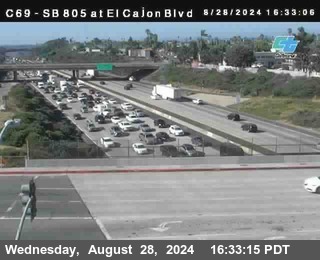 SB 805 at El Cajon Blvd (On Ramp)