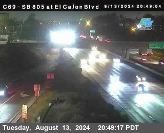 SB 805 at El Cajon Blvd (On Ramp)