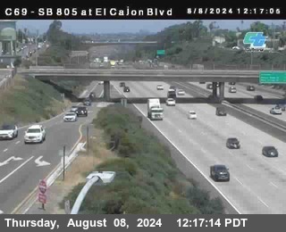 SB 805 at El Cajon Blvd (On Ramp)