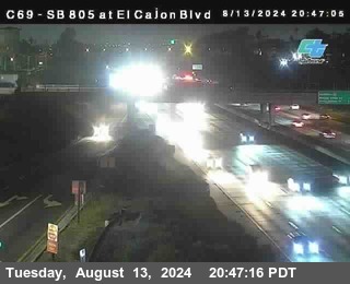 SB 805 at El Cajon Blvd (On Ramp)