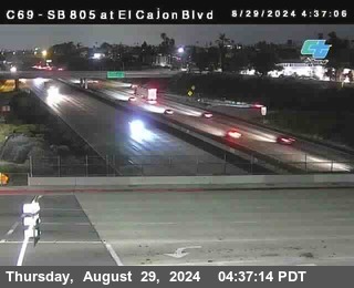 SB 805 at El Cajon Blvd (On Ramp)