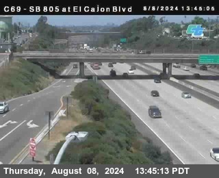 SB 805 at El Cajon Blvd (On Ramp)