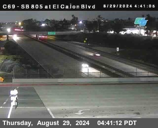 SB 805 at El Cajon Blvd (On Ramp)