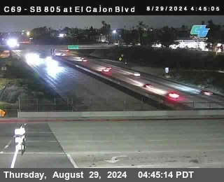 SB 805 at El Cajon Blvd (On Ramp)