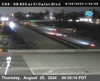 SB 805 at El Cajon Blvd (On Ramp)