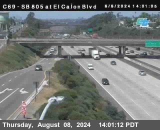 SB 805 at El Cajon Blvd (On Ramp)