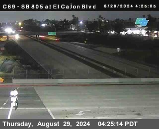 SB 805 at El Cajon Blvd (On Ramp)