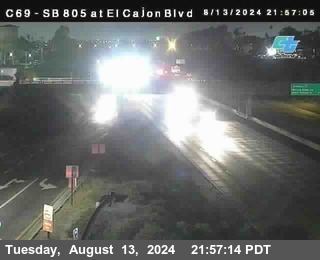 SB 805 at El Cajon Blvd (On Ramp)