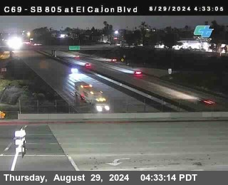 SB 805 at El Cajon Blvd (On Ramp)