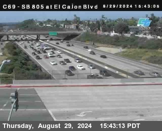 SB 805 at El Cajon Blvd (On Ramp)